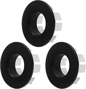 Litoexpe 3 Pcs Matte Black Sink Overflow Cover