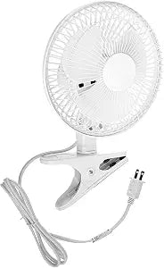 JOEY'Z 6 INCH - 2 Speed - Adjustable Tilt, Clip-On-Fan w/Steel Safety Grill