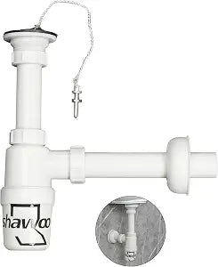 plastics Bathroom Basin Sink Bottle Trap Waste Pipe Bathroom Sink Drain Kit 1-1/4 inch Slip Inlet Drain Tube Kit
