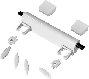 Toilet Seat Hinge Kit Fit for Kohler, Elongated Toilet Seat Hinges Replacement and Bumper Service Kit Compatible with Kohler 1150464-0
