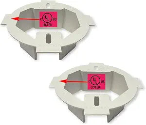 iMBAPrice BE1R-2 1-Gang Electrical Box Extender, 2-Pack I UL Listed, Plastic Extension Ring, For 3.5-Inch & 4-Inch Round or Octagonal Boxes, 4.35 x 1.5 Inches, Old Work Retrofit