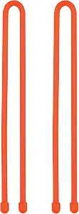 Nite IZE, Inc. GT12-31-2R3 Nite IZE Original Gear, Reusable Rubber, 12 Inch, 2-Pack, Bright Orange, Made in The USA Twist Tie, 2 Count (Pack of 1)