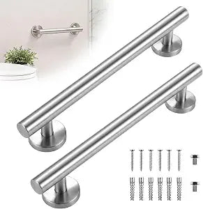 Zonon 2 Pack 12 Inch Grab Bars for Shower, Stainless Steel, Anti-Slip Grip