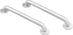 Moen 8724 Home 24-Inch Bathroom Grab Bar, Stainless AND Moen 8912 Home 12-Inch Bathroom Grab Bar, Stainless Steel
