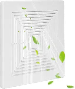 ( 1-Pack 12" BP90 Bathroom Exhaust Fan Cover, 12-1/4" x 12" Vent Cover Replacement, Compatible with Broan-NuTone, Square Ceiling or Wall-Mount, Fits Models BP46 663 670 671 675 688 689, White