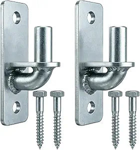 2Pc Wall Mount Gate Hinges Heavy Duty, 5/8" Pin Chain Link Fence Gate Hinge