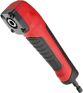Right Angle Attachment Electric Screwdriver Repair 90 Degree Corner Device, ABS Handle Screwdriver Socket Adapter Drill Bit Corner Adapter for 18v Impact Driver and Drill Bit, (Size:13.5x3.5x2cm)