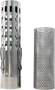 FIREHIKING 2.36" Spark Arrestor Stove Pipe with Filter Chimney Cap Screen for Camping Exhaust