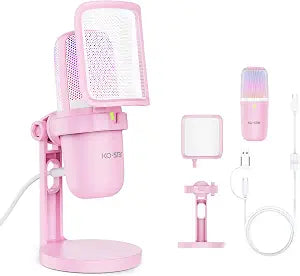 USB Condenser Microphone, Gaming Mic for PC/PS5 Podcast Streaming