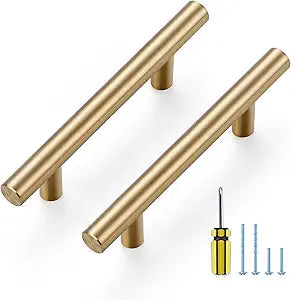 Ravinte Champagne Bronze Cabinet Handles 3 Inch Hole Center 30 Pack