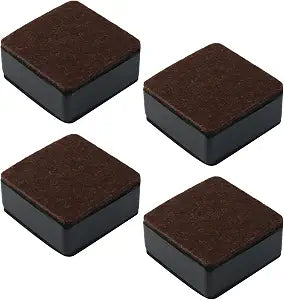 Antrader 1.2 Inch Self-Adhesive Bed Risers with Felt Pad,Carbon Steel,4Pcs