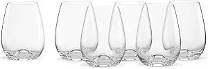 Lenox Tuscany Classics Stemless Glass Set, Buy 4 Get 6, 2.6 LB, Clear