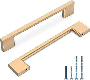 10 Pack 5 Inch(128mm) Kitchen Cabinet Handles Champagne Bronze Cabinet Pulls Kitchen Cabinet Hardware Drawer Pulls for Cupboard Wardrobe
