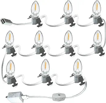 5v USB Led Light Cord, C7 Blow-Molded for Christmas Decor