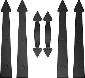 ZEKOO Magnetic Garage Door Hardware, 4 Faux Hinges & 2 Handles, No Assembly