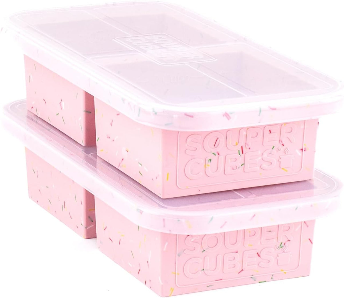 Souper Cubes 2 Cup Silicone Food Freezer Mold, Cotton Candy, 2-Pack