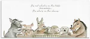Farmhouse Family Meal Kitchen, 17 x 40 Inch Canvas Wall Art