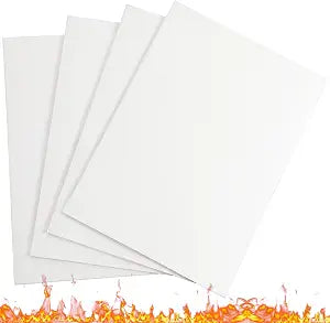 4 Piece High Temperature Gasket Paper Material 7"x10"x1/8" Thick Ceramic Fiber Gasket Paper High Temperature Fireproof Insulation Sheet for Wood Stove Pellet Stove Boiler Kiln Furnace Forge DIY Cut