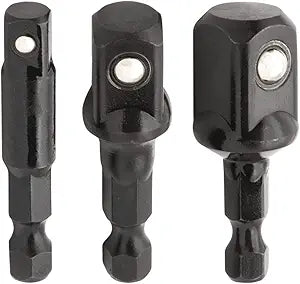 Titan 12061 3-Piece Stubby Impact Socket Adapter and Extension Set