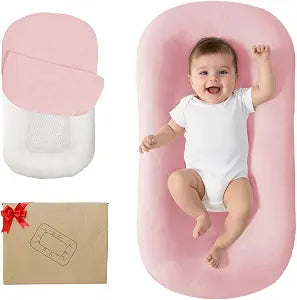 Baby Lounger for Newborn 0-24 Months Soft Cotton Infants Support Cushion