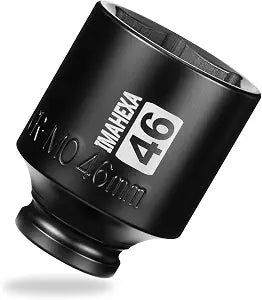 1/2" Drive 46mm Metric Deep Impact Socket 6-Point Cr-Mo Steel Socket