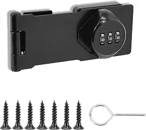 Black Cabinet Locks with Combination, Password Hasp Locks