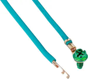 Gardner Bender GGP-1282N Stranded Electrical Grounding Pigtail, 8 inch, 12 AWG, Includes: Captured Screw/Bare Fork Terminal, 25 Pk, Green