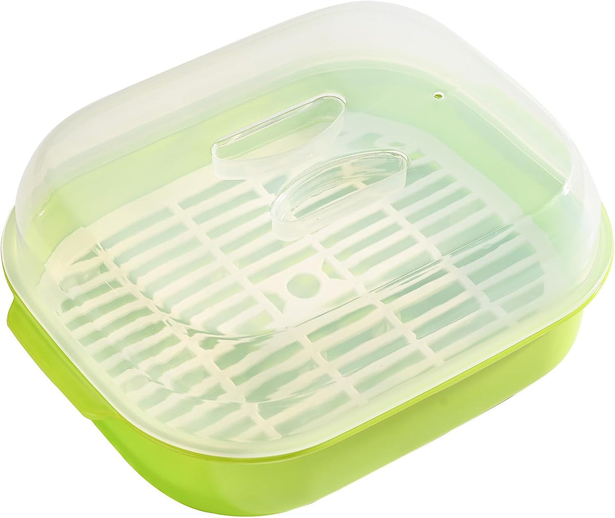 Fox Run Microwave Vegetable Steamer, 8" x 10.5" x 4" Steamer For Microwave