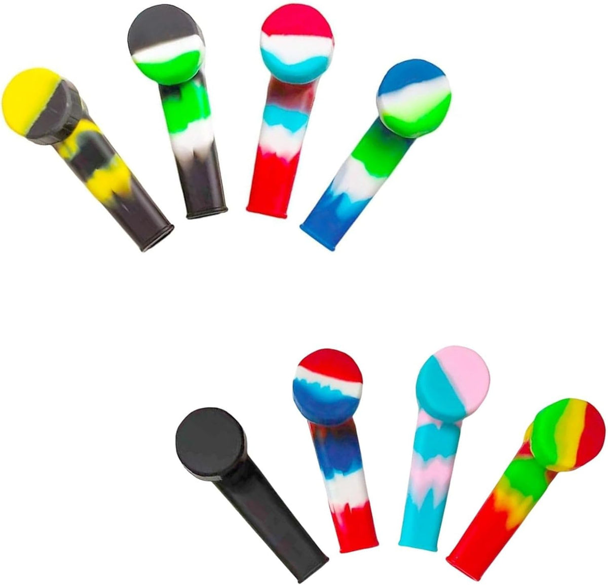 Silicone Straw Accessory,Colored Drinking Straws(8 Pieces)