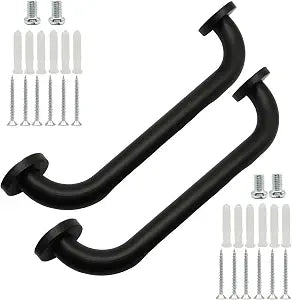 2 Pack 12.8 Inch Black 304 Stainless Steel Handrail