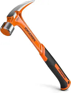 JORGENSEN 20 oz One-piece Forged Rip Claw Hammer with Magnetic Nail Holder