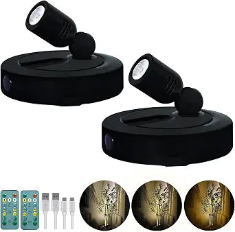 HAMVIDNE LED Spotlight, Rechargeable Plant Lights, Uplights Indoor