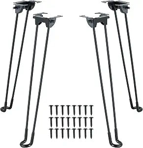 Folding Hairpin Table Legs 16.5 / 420 mm, 4PCS DIY Furniture Legs