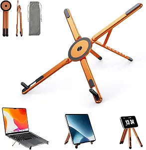Laptop Stand - Portable Tablet Riser iPad Desk Mount, Orange