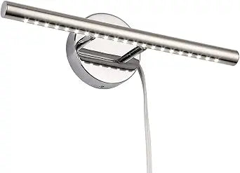 Bathroom Vanity Lights for Bathroom Light Fixutres 15.7 Inches Bathroom Lights Over Mirror 5W Led Lighting Plug in Vanity Lighting Fixtures Stainless Steel with 180Rotation,6000K Cool White