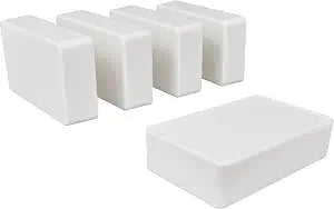 5 pack Electronic Prototype ABS Plastic Junction Project Box Enclosure 100mm by 60mm by 25mm for Portable, Arduino DIY (White)