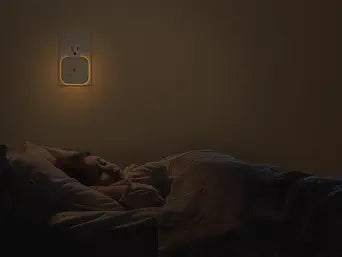 2 Pack Very Dim Sleep Night Lights Plug into wall, Kids Sleep Light, Adult Sleep Light, Bedroom Night Light, Light Sensor, LED, Dimmable, Warm Soft Light Plug in Night Light