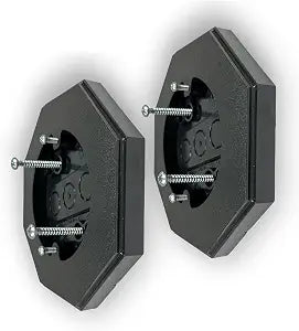 iMBAPrice IMBA-8161-BK-2 Black Vertical Siding Lamp Mounting Kit, 2-Pack