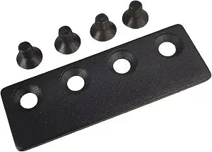 FREDBECK Sliding Barn Door Track Connector Black