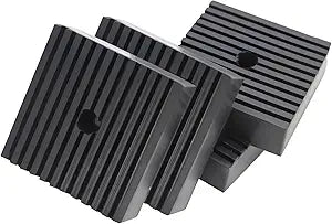 Solid Shock Pad for Air Compressor Vibration Pad or Equipment Shock Absorbing, Air Compressor Rubber Mounts Solid Rubber Anti-Vibration Isolation Pad, Super Duty 4"X4"X1" 4-Pack