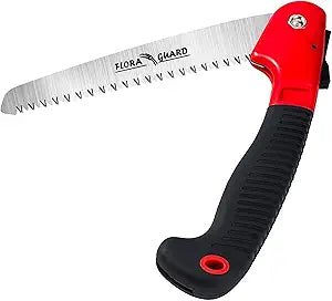 FLORA GUARD 7.7-Inch Folding Hand Saw,7 TPI Staggered Teeth Pruning Saw