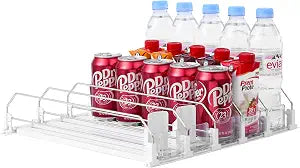 SZNLZQ Drink Organizer for Fridge,Holds 25 Cans