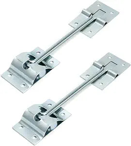 QWORK 2Pcs 6" All Metal T-Style RV Trailer Camper Exterior Door Hold Hook Screws
