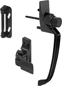 Prime-Line K 5082 Black Push Button Latch with 1-1/2 In. Hole Center (1 Set)