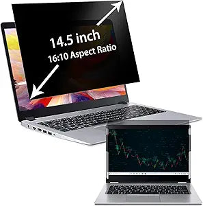 MUBUY-GOL 14.5" Laptop Privacy Screen Filter For Hp/Dell/Acer/Samsung/Asus/Thinkpad,14.5 Inch 16:10 Aspect, Anti Blue Light Anti Glare Laptop Screen Protector (12 5/16 x 7 11/16 Inch)