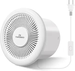 (Ultra Quiet 4 inch ceiling and wall mounted exhaust fan - energy-saving 59 CFM bathroom ventilation fan with insect screen, suitable for windows, garages, basements, laundry rooms (white)
