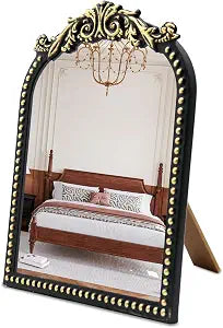 Vintage Makeup Mirror, 12.1"x 9.8" Arched Vanity Mirror