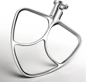 Stainless Steel Flat Beater for KitchenAid 4.5-5 Qt Tilt-Head Stand Mixer, Paddle Attachment Replacement for K45SS, Dishwasher-Safe Mixer Paddle, Beater Blade with Scraper Edge