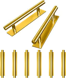 kwa heri Self-Stick Push Pull Helper 8 Pack Hidden Cabinet Handle ABS Plastic Door Window Wardrobe Handle Instant Cabinet Drawer Furniture Handles