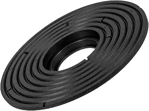 uxcell Floor Drain Reducer Silicone Adaptor, Floor Drain Cover for 1.8-5.4" Hole for Pipes Tubes Bathroom Kitchen, Black